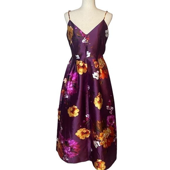 Alex B Nites floral maxi/midi size 6 weddings events mother of bride - Picture 1 of 7
